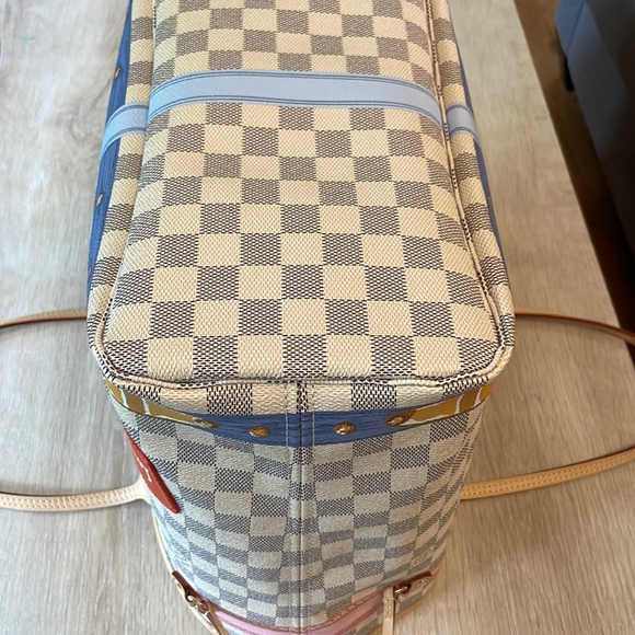 Louis Vuitton Damier Azur Summer Trunks & Bags Neverfull MM🌟LE🌟PRISTINE🌟 - Picture 6 of 15